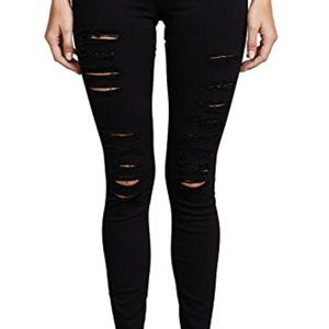Black Distressed Skinny Jean